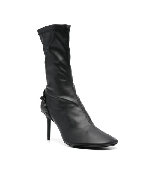 Courreges Black Courrèges Oblique Zipped Boots