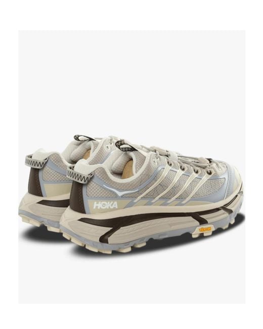Hoka One One Gray Mafate Three2 Wordmark Sneakers for men