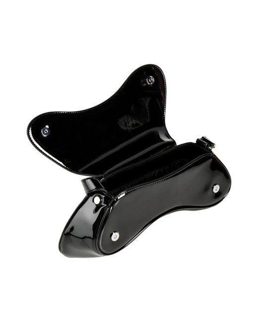 DIESEL Black Large Glossy Shoulder Bag