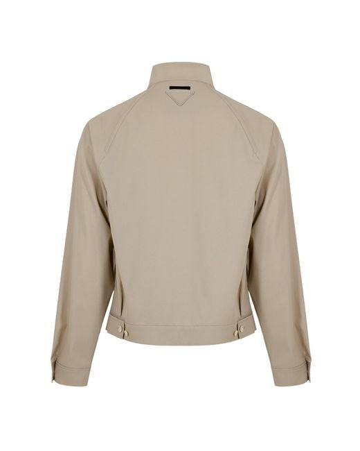 Prada Natural Stand-Collar Zip-Up Jacket for men