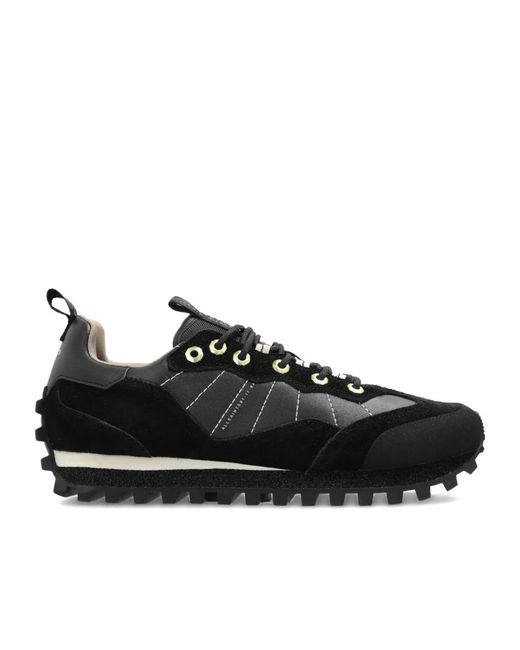 AllSaints Black Nevis Lace-Up Sneakers