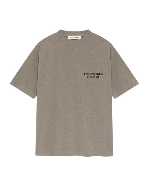 Fear Of God Gray Classic Logo T-Shirt for men