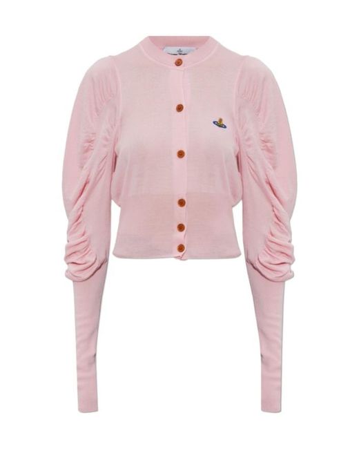 Vivienne Westwood Pink Eli Cropped Cardigan