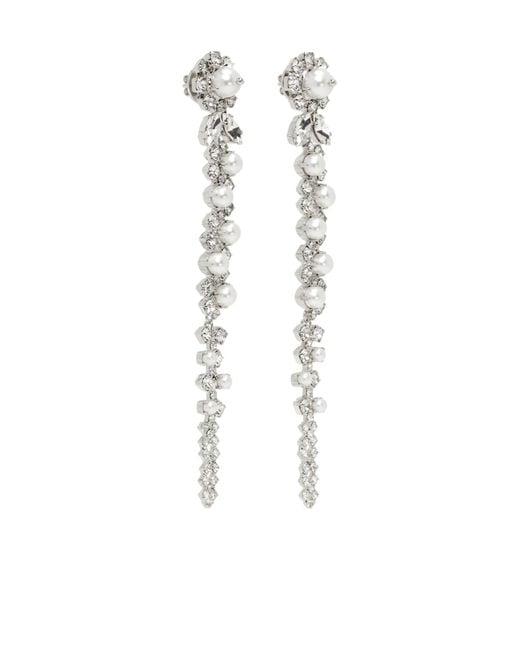 Simone Rocha White Drip Earrings
