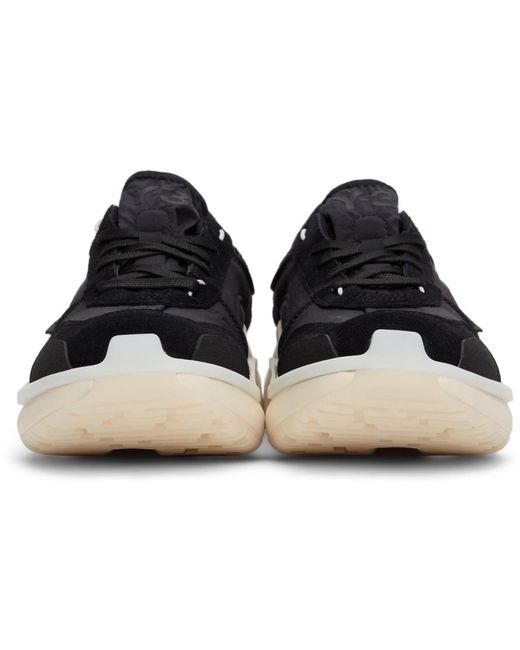 Y-3 Black Ajatu Run Lace-Up Sneakers for men