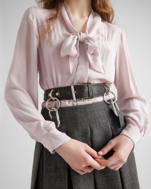 Prada Pink Marocain Shirt
