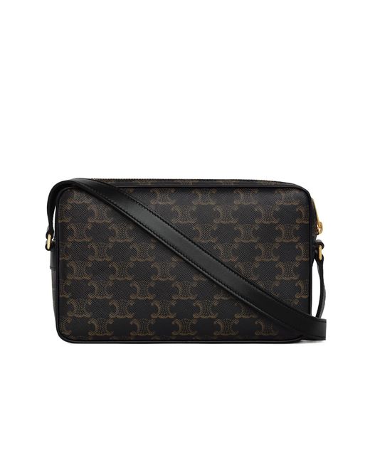 Céline Black Medium Messenger Bag for men