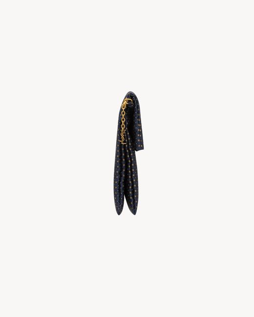 Saint Laurent Blue Paris Large Folded Pouch for men