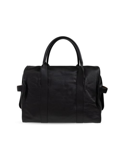 Marc Jacobs Black Logo Detailed Foldover Tote Bag