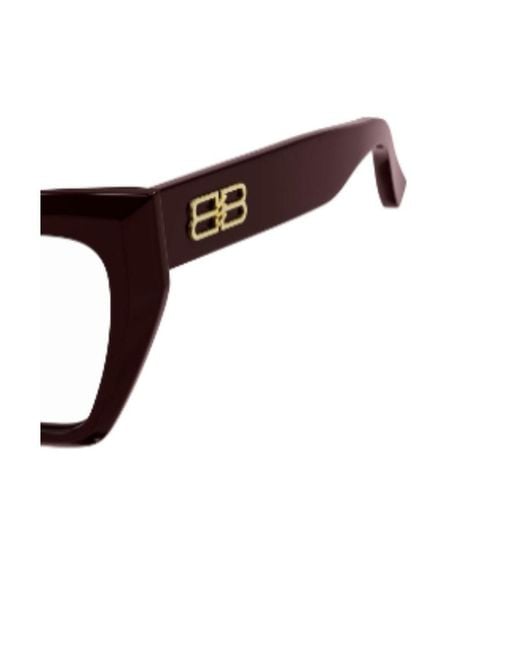Balenciaga White Eyewear Cat Eye Frame Glasses