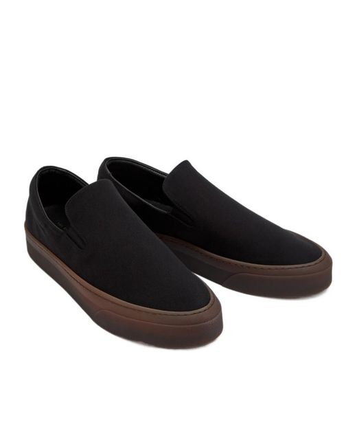 The Row Black Canvas Sneakers
