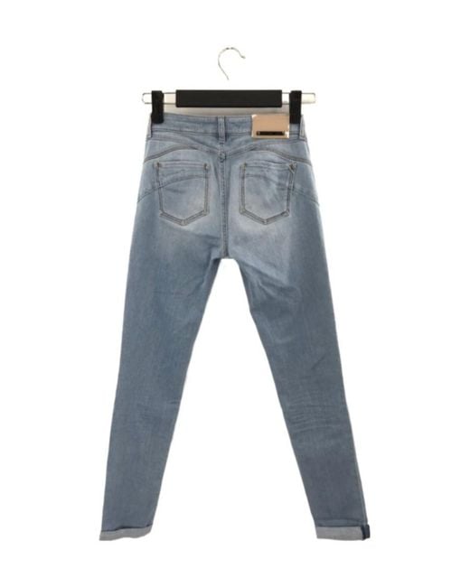 Max Mara Blue Logo Detail Jeans