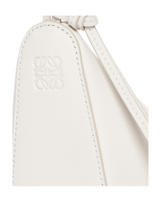 Loewe White Hammock Mini Hobo Bag