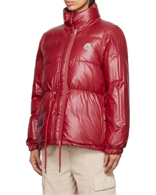 Moncler Red Verone Logo Patch Reversible Jacket