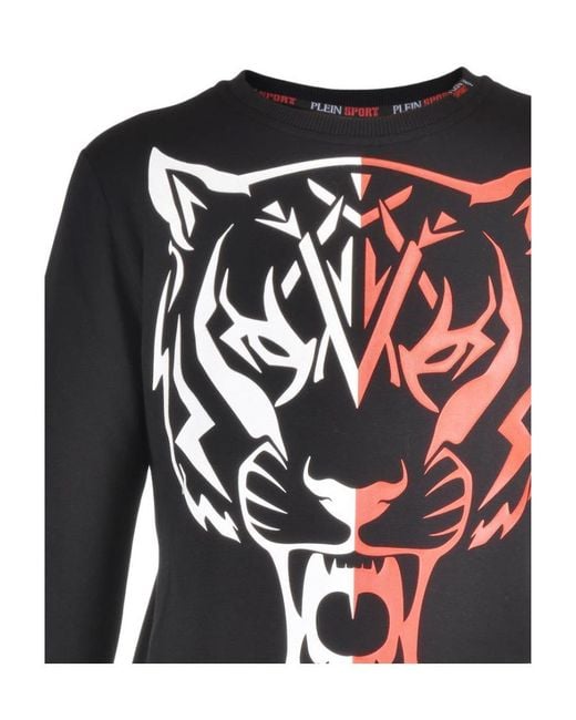 Philipp Plein Black Print Sweater for men