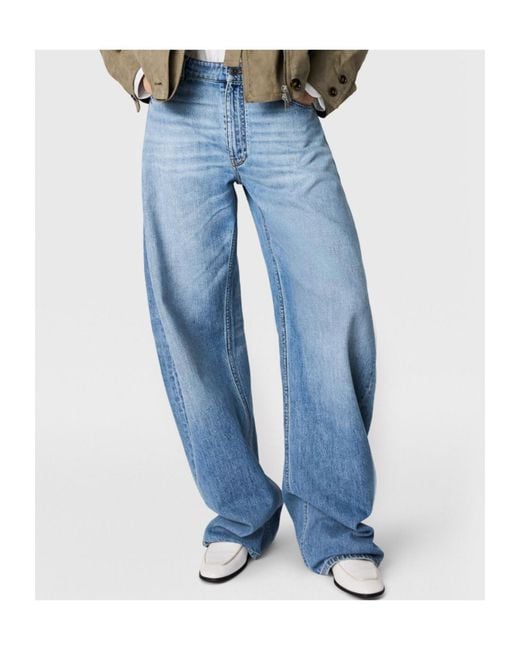 Stella McCartney Blue Mid Waist Relaxed Curve Jeans