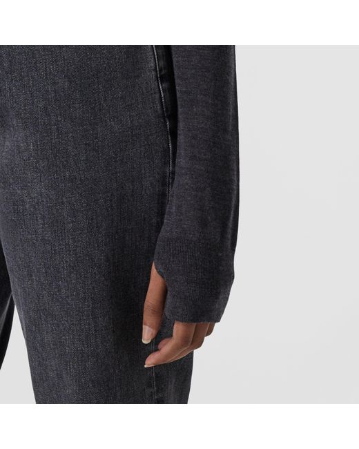 Burberry Black Knitted Roll Neck Jumper