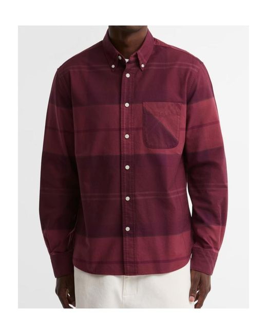 Barbour Red Plaid Shirt for men