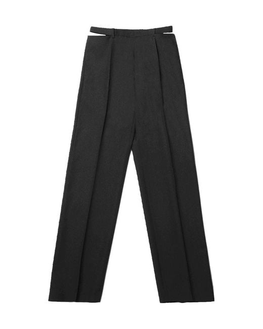 Jil Sander Black Tailored Straight-Leg Pants