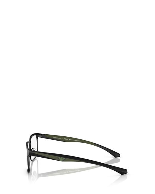 Emporio Armani White Square Frame Glasses for men