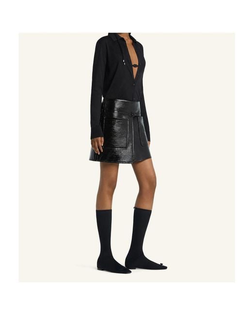 Courreges Black Courrèges Button-Up Polo Cardigan