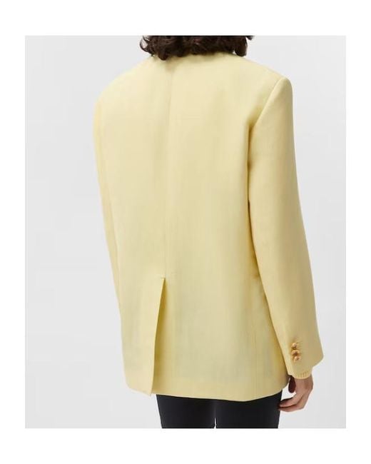 Versace Metallic Medusa-Button Single-Breasted Blazer