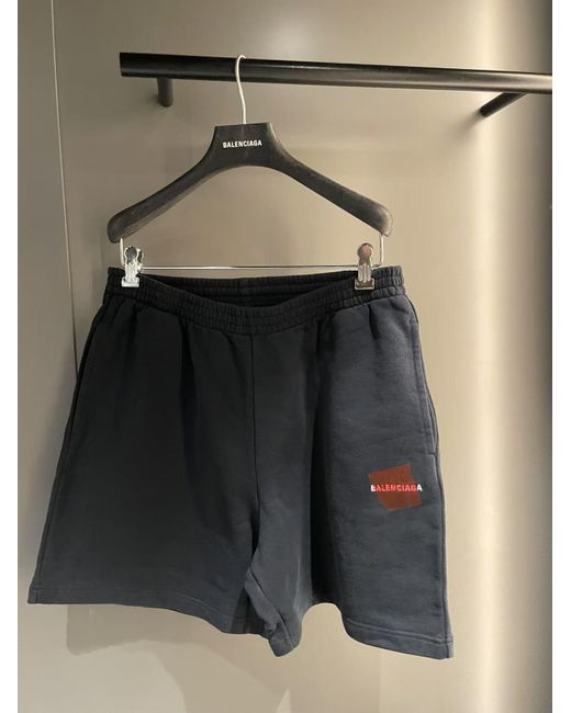Balenciaga Logo Taped Shorts for Men | Lyst