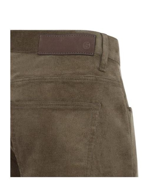 Giorgio Armani Gray 5 Pockets Straight-Leg Trousers for men