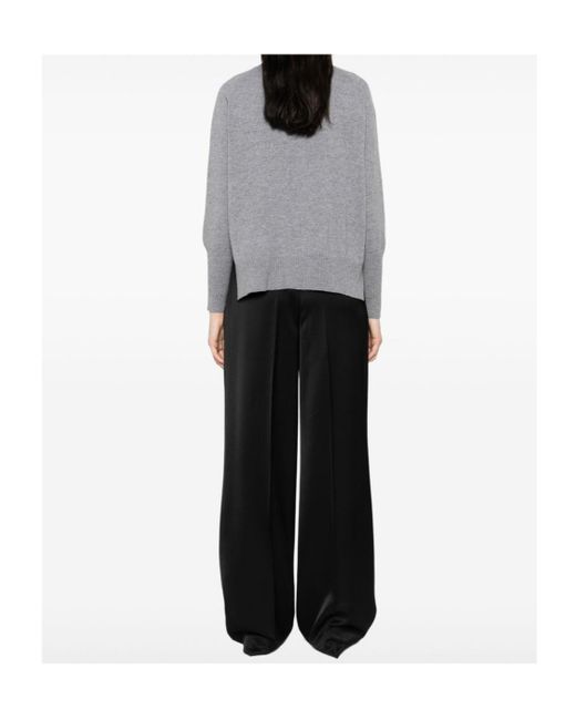 Baserange Gray Crew Neck Sweater