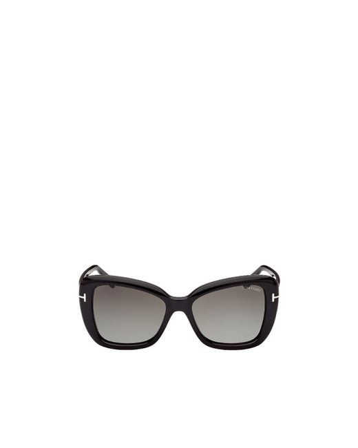 Tom Ford Metallic Eyewear Cat-Eye Frame Sunglasses