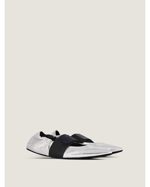 Givenchy White Crush Ballerinas