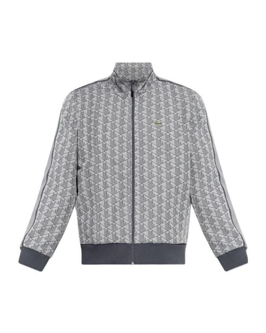 Lacoste Gray Paris Zip-Up Track Jacket for men
