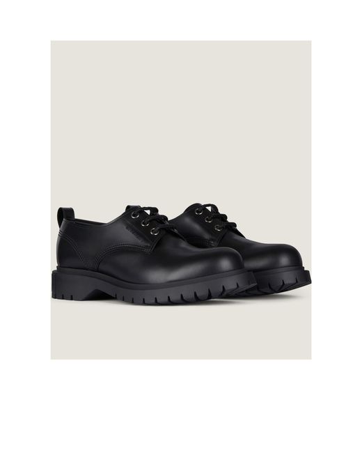Givenchy Black Logo Debossed Lace-Up Shoes for men