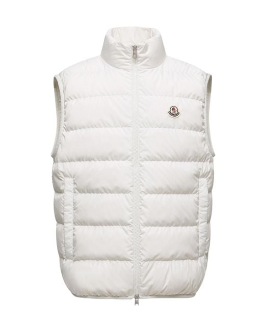 Moncler White Contrin Gilet for men