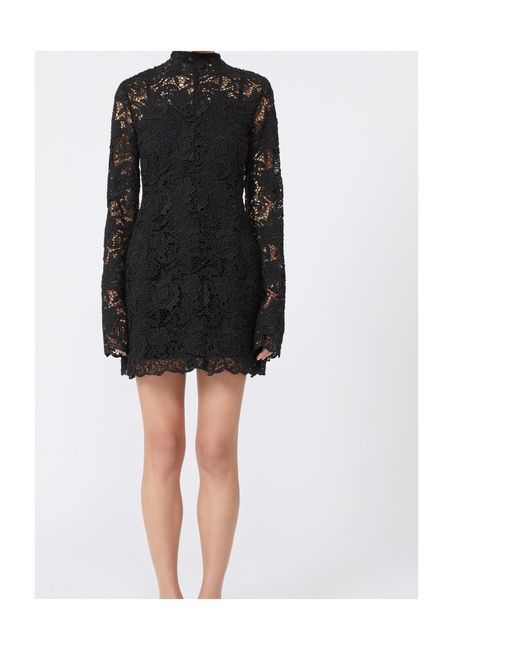 Sportmax Black Tefrite Long-Sleeved Dress