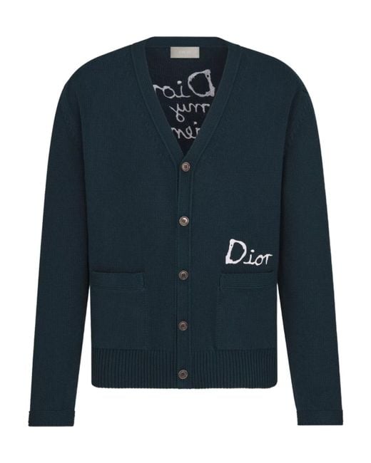 Dior And Hylton Nel Cardigan in Blue for Men | Lyst