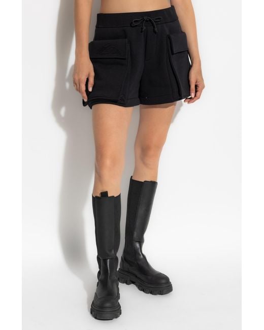 DSquared² Black Icon Logo Cargo Shorts