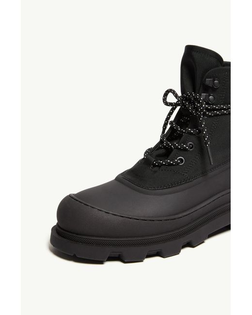 Moncler Black Vera Sheal Lace-Up Boots for men