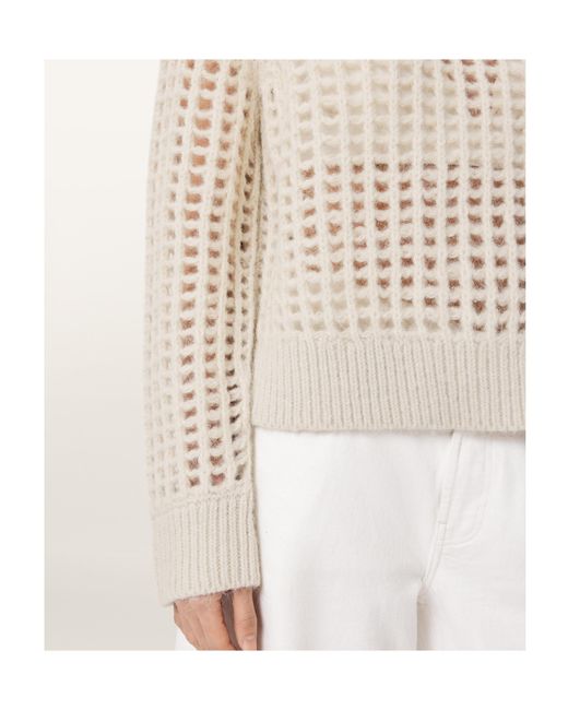 AllSaints Natural Wool-Blend Suniva Sweater