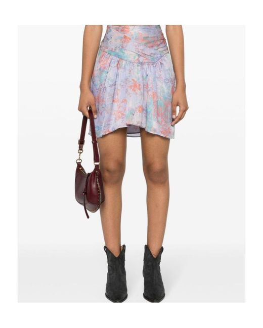 IRO Multicolor Printed Midi Skirt