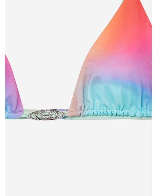 Casablanca Multicolor Sea Triangle Bikini Top