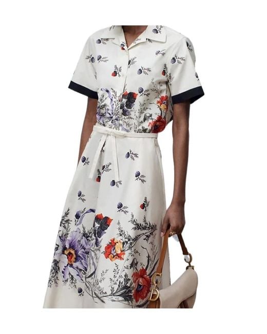Dior White Blouse Met Korte Mouwen