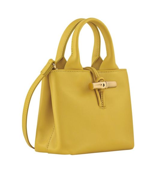Longchamp Yellow Extra Small Le Roseau Tote Bag