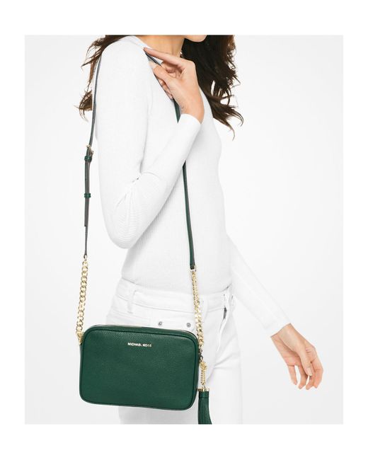 MICHAEL Michael Kors Green Jet Set Medium Crossbody Bag