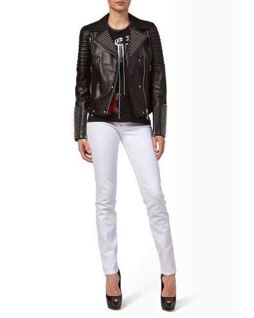 Philipp Plein Black Logo Details T-Shirt