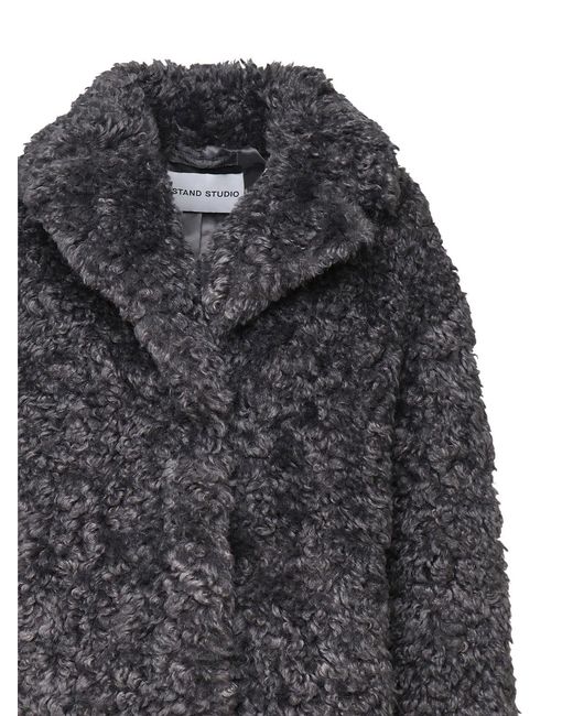Stand Studio Black Single-Breasted Coats