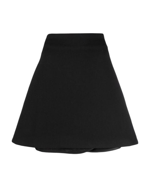 Bottega Veneta Black A-Line Mini Skirt