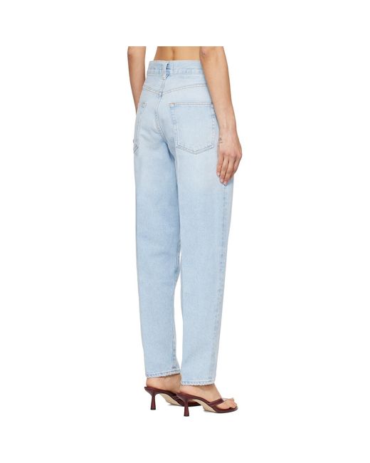 Agolde Blue X Maria Mcmanus 80S Tapered Jeans