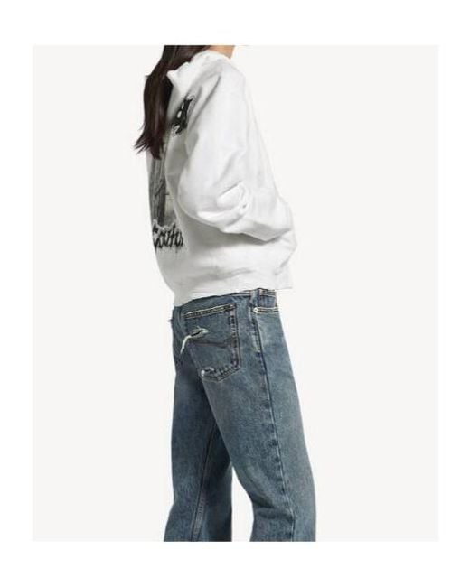 Balenciaga White Cotton Salon De Couture Zip-Up Hoodie