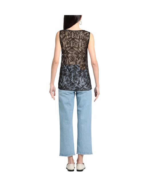 Dolce & Gabbana Black Solid Color Tops